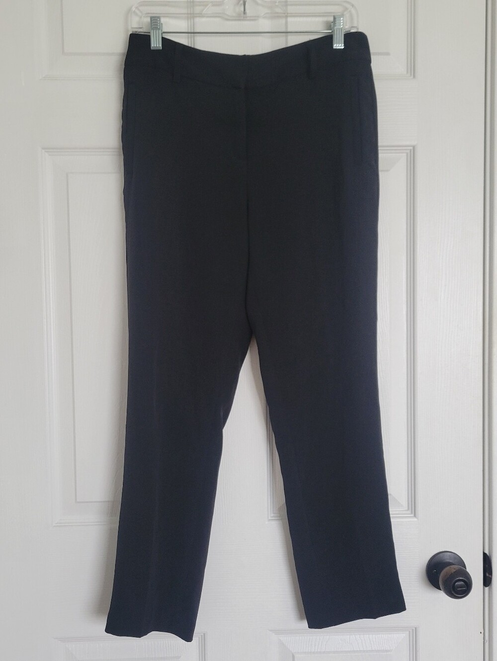 Rachel Zoe Black Straight-Leg Tapered Crop Work Pants